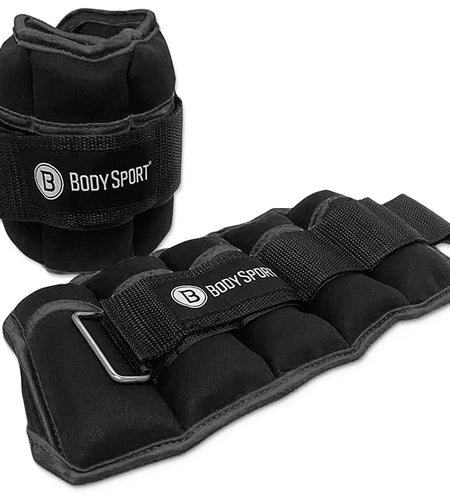 1 Pound – 5 Pound Black/Black Adjustable Ankle Weights for Men, Women, and Kids – Workout Aid for Added Resistance