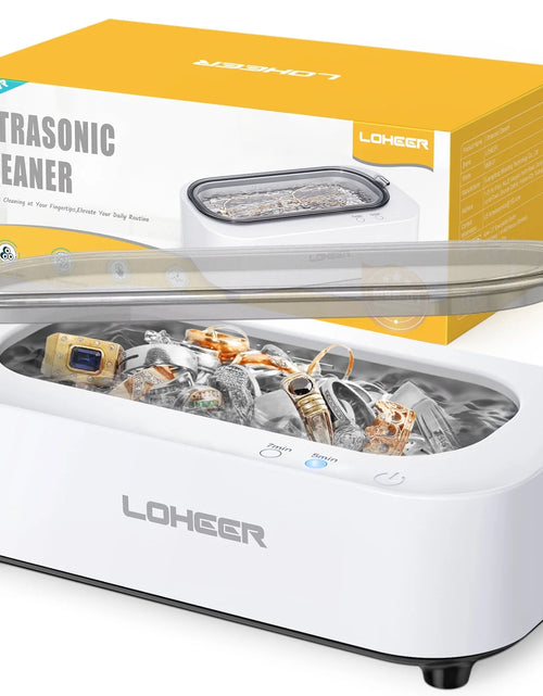 Load image into Gallery viewer, Ultrasonic Jewelry Cleaner, 12Oz 48Khz Ultrasonic Cleaner for Rings, Glasses, Jewelry
