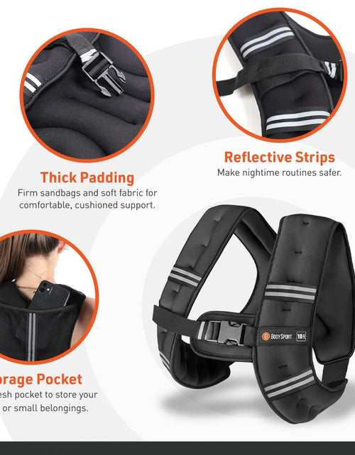 Load image into Gallery viewer, Weighted Vest, 15 Lb. - Adjustable Fitness Vest for Strength Training, Running, Walking, and Endurance Workouts
