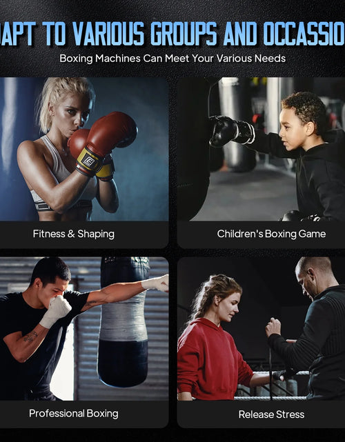 Load image into Gallery viewer, Music Boxing Machine with Boxing Gloves, Wall Mounted Smart Bluetooth Music Boxing Trainer, Electronic Boxing Target Workout Punching Equipment for Home, Indoor and Gym
