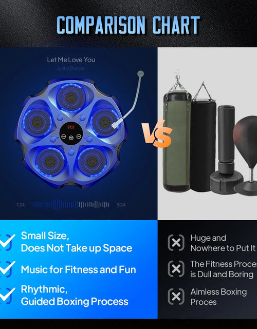 Load image into Gallery viewer, Music Boxing Machine with Boxing Gloves, Wall Mounted Smart Bluetooth Music Boxing Trainer, Electronic Boxing Target Workout Punching Equipment for Home, Indoor and Gym
