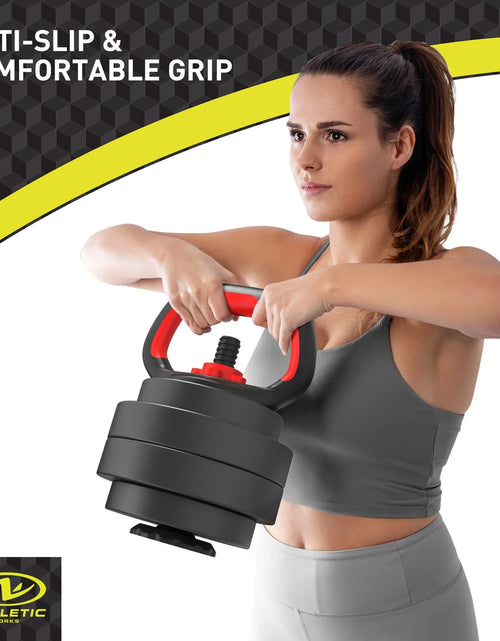 Load image into Gallery viewer, 40LB 5 in 1 Adjustable Dumbbell Set , Fitness Exercises for Home Gym, Black, 1-Inch Holes Fit Standard Sized Bar
