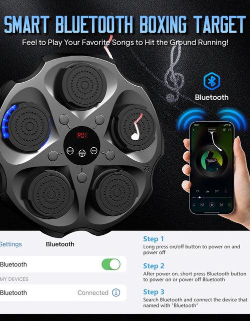 Load image into Gallery viewer, Music Boxing Machine with Boxing Gloves, Wall Mounted Smart Bluetooth Music Boxing Trainer, Electronic Boxing Target Workout Punching Equipment for Home, Indoor and Gym
