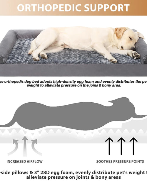 Load image into Gallery viewer, 44" Orthopedic Pet Couch for Xxlarge Dogs Waterproof Dog Beds with Memory Foam and Washable Cover
