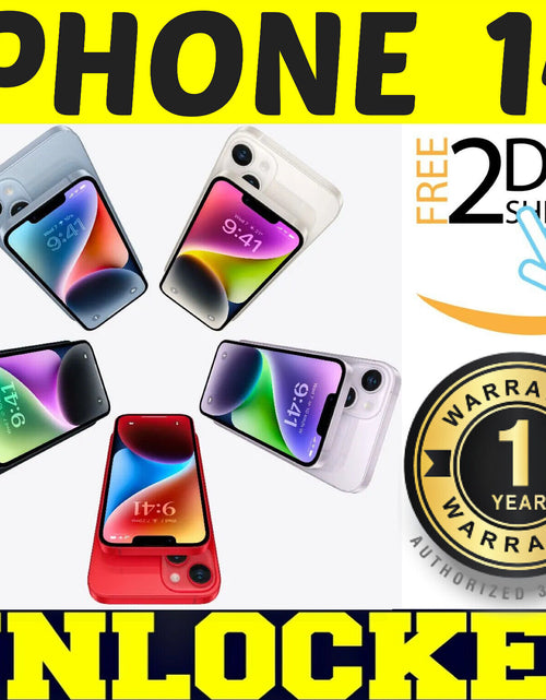 Load image into Gallery viewer, APPLE IPHONE 14 - 128GB 256GB (FACTORY UNLOCKED) 100% BATTERY ⚫⚪🔴🔵 ✤SEALED✤
