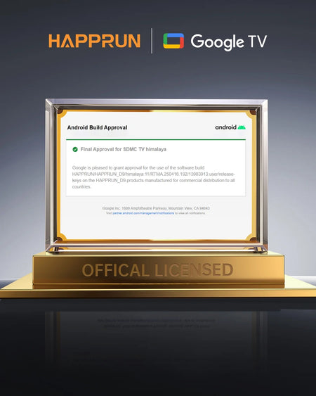 4K Supported Google TV Projector,Google Officially Licensed,Dolby Audio,Electric Focus & Auto Vertical Keystone