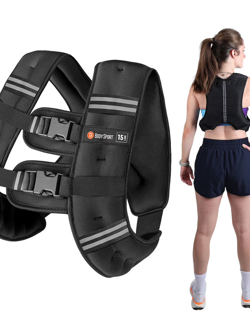 Load image into Gallery viewer, Weighted Vest, 15 Lb. - Adjustable Fitness Vest for Strength Training, Running, Walking, and Endurance Workouts

