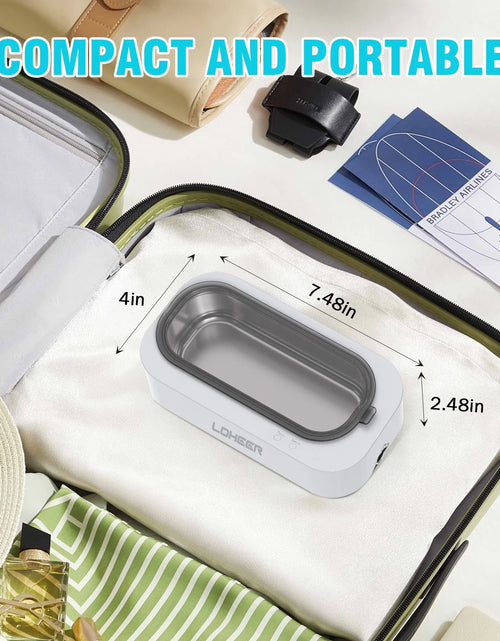 Load image into Gallery viewer, Ultrasonic Jewelry Cleaner, 12Oz 48Khz Ultrasonic Cleaner for Rings, Glasses, Jewelry
